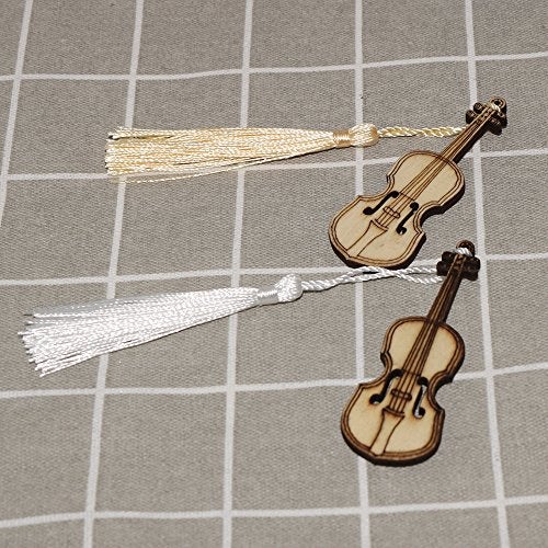 VAPKER 100 Pieces 13cm/5-Inch Silky Handmade Soft Tassels Floss Bookmark Tassels with 2-Inch Cord Loop for Jewelry Making, DIY Projects, Bookmarks(25 Colors) - Image 4
