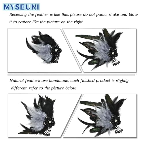 MYSEUNI 2025 New Sliver Masquerade Mask with Stick - Shiny Women's Feather Mardi Gras Venetian Mask for Halloween Parties, Carnival, Cosplay Prom, Christmas, Wedding, Bar, Costume Accessory - Image 4