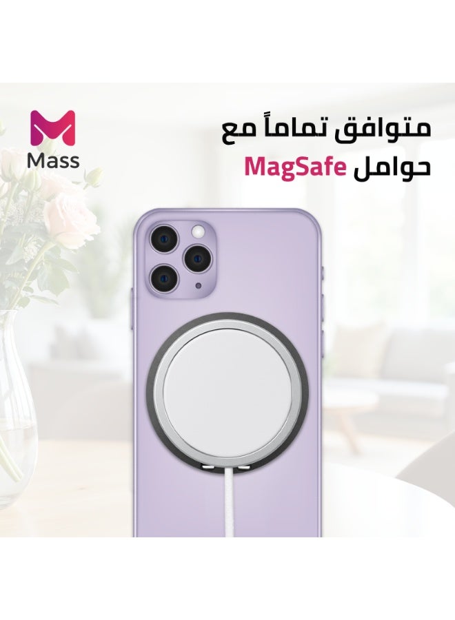 ماس حامل هاتف مغناطيسي MASS Limber 2.0 Grip، حامل عمودي وأفقي، قبضة مريحة، تصميم رفيع من التيتانيوم والألومنيوم، تثبيت مغناطيسي قوي، هيكل متين، أسود - Image 3