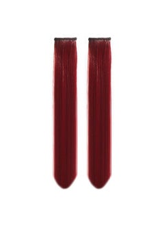 Paradise Hair Streak Colored Extension Highlighter For Women And Girls (Wine Maroon)  - Image 1