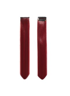 Paradise Hair Streak Colored Extension Highlighter For Women And Girls (Wine Maroon)  - Image 4