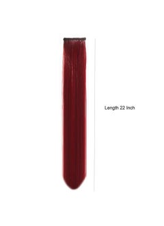 Paradise Hair Streak Colored Extension Highlighter For Women And Girls (Wine Maroon)  - Image 3