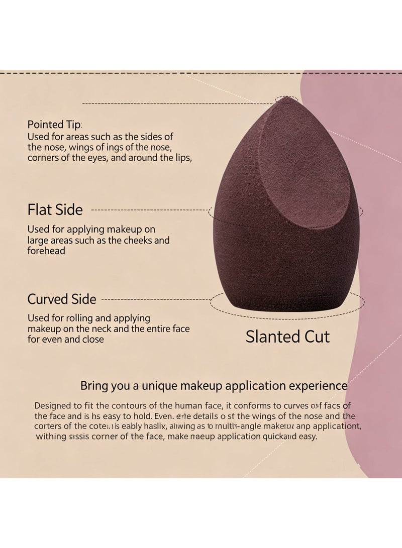 Myonly Makeup Sponge Set - Beauty Sponge Blender with 1 Stand and Egg Holder, Perfect for Creams, Powders, and Liquids (3 Magenta, 1 Stand Set) - Image 5