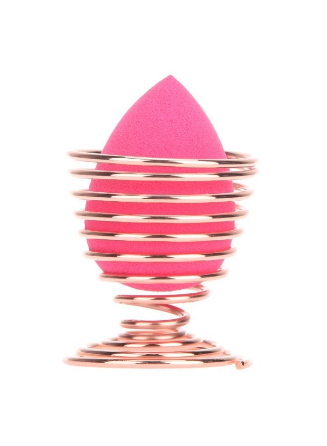 Myonly Makeup Sponge Set - Beauty Sponge Blender with 1 Stand and Egg Holder, Perfect for Creams, Powders, and Liquids (3 Magenta, 1 Stand Set) - Image 3