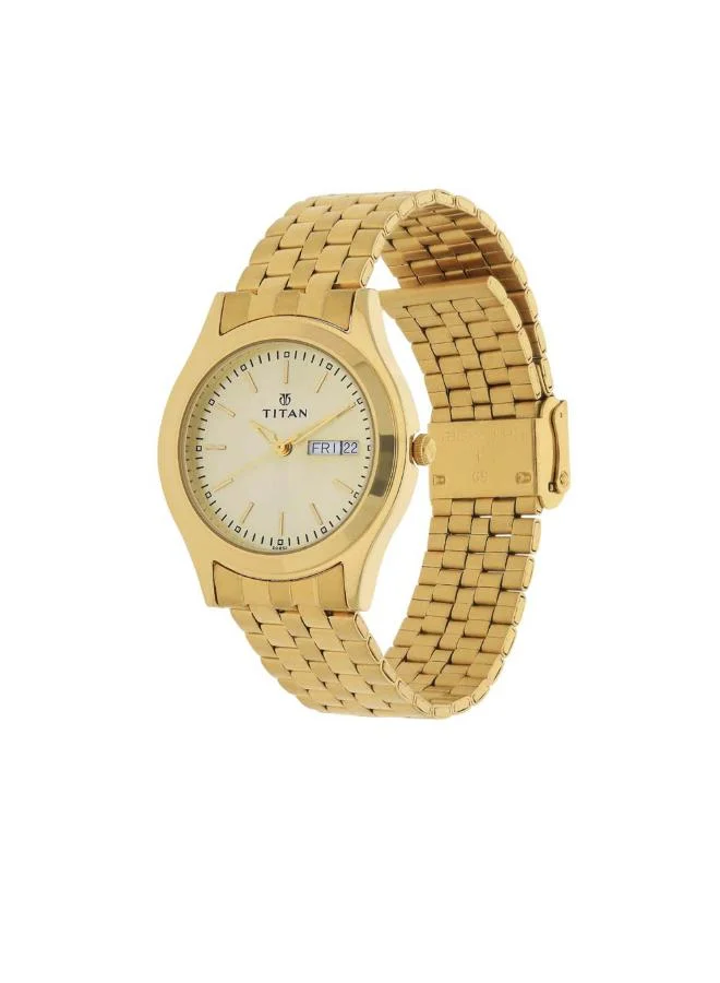 تيتان Men's Metal Analog Watch 1648YM05 - 35 mm