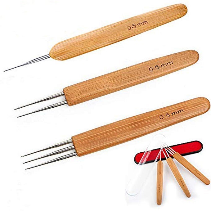 05MM CROCHET NEEDLE FOR DREADS 3PCSSET LOC CROCHET NEEDLE FOR INTERLOCKING DREADLOCKS 1HOOK2HOOK3HOOK