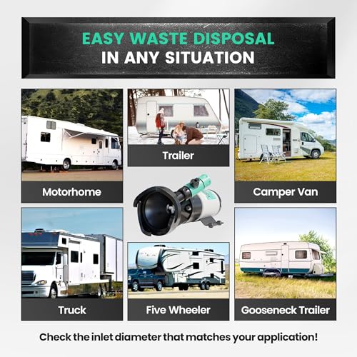 LATCH.IT V2.0 RV Macerator Pump 12VDC | 12-15GPM Macerator Pump for RV | 10-Feet Lift RV Waste Pump Macerator | Self-Priming & Portable | Portable RV Waste Pump w/Fittings, Hoses & Clamps! - Image 5