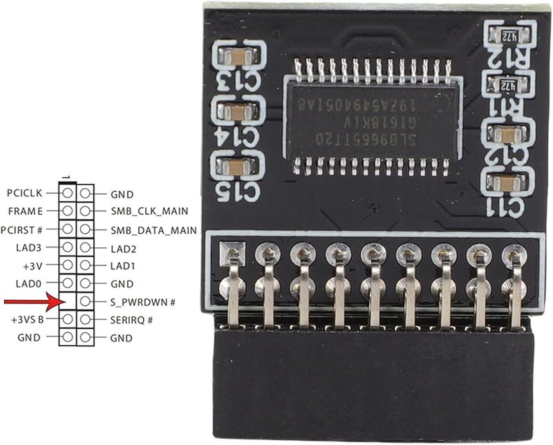 Eujgoov TPM 2.0 Security Module LPC 18Pin Encryption Protection Replacement - Image 3