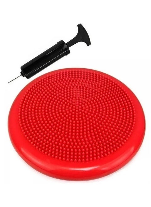 Seat Core Balance Disc Trainer with Hand Pump Inflated Wobble Cushion Sensory Seat for Balance Workouts