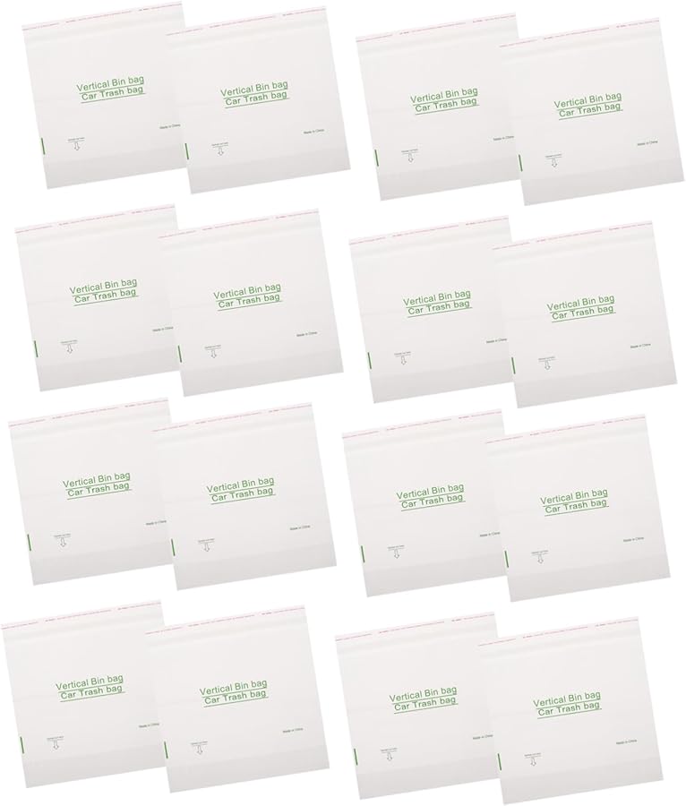 Unomor 40pcs Mini Adhesive Car Trash Bags Disposable Vehicle Garbage Pouch for Travel Auto Cleaning - Image 2