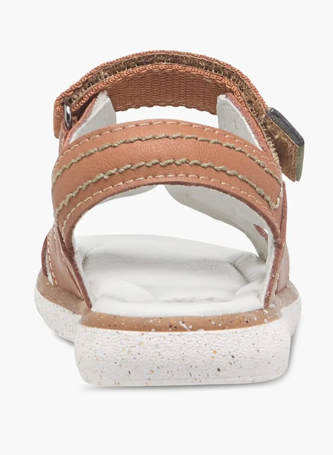 جونيورز صنادل أولاد سادة بإغلاق لاصق