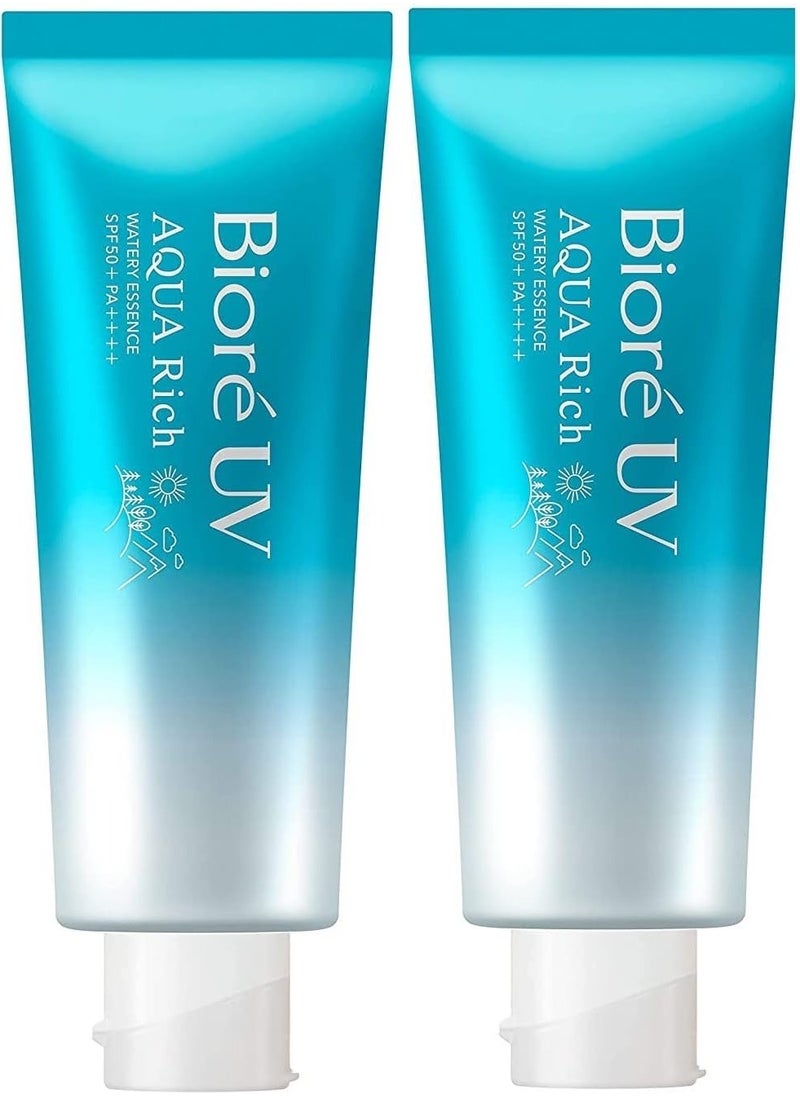 Biore Biore UV Aqua Rich Watery SPF 50 PA Sunscreen 70 g, Pack of 2  - Image 1