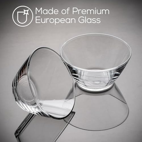 WRINGO Glass Bowl for Kitchen Prep, Dessert, Dips, and Candy Dishes, Cake, Snack Bowl Set of 6 Or Nut Bowls, and Microwave Safe Clear Glass Bowls for Mixing, Storing Size 4.5 Inch (WR-06), 250 ml - Image 3