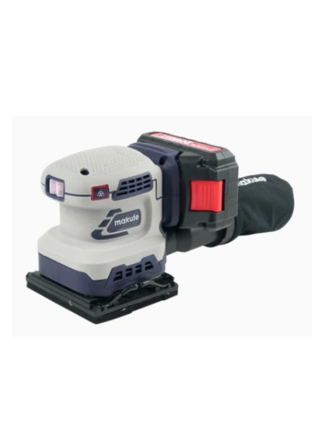 makute 20V Cordless Orbital Sander  with 11000rpm  and Dust Extraction for Smooth Surfaces Such as Rough Metal Wood or Plastic (COS1401-2BL) - Image 2