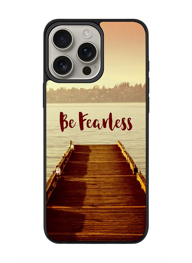 Stylizedd For iPhone 16 Pro Max Case [Compatible with MagSafe] Slim Magnetic cover Phone Case iPhone 16 Pro Max -Be Fearless - Image 1
