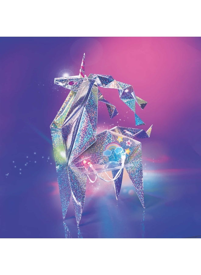4M KidzMaker Light-up Origami Unicorn Kit - Image 2