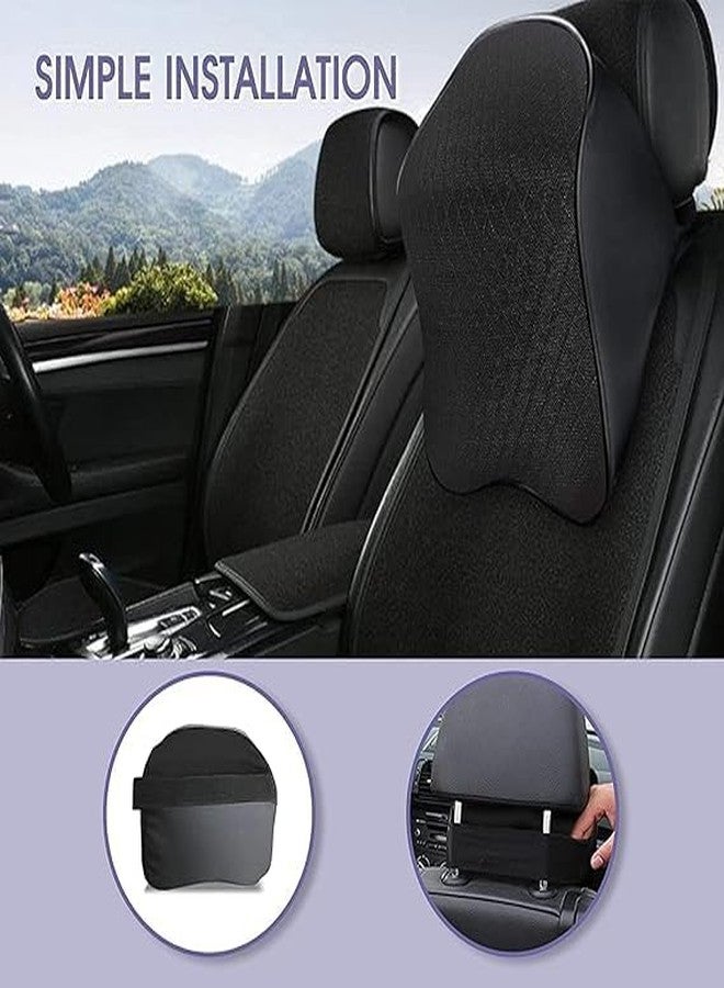 Kunji Memory Foam Car Headrest Pillow (Pack of 1) Comfortable Neck Support Cushion for Car Seats - Helps Relieve Neck Pain & Improve Posture - Image 3