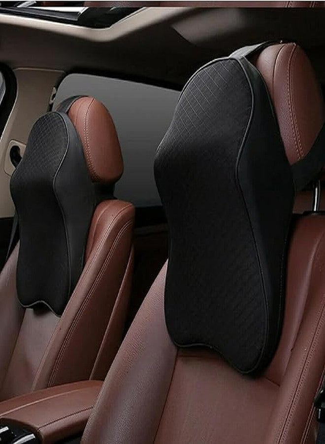 Kunji Memory Foam Car Headrest Pillow (Pack of 1) Comfortable Neck Support Cushion for Car Seats - Helps Relieve Neck Pain & Improve Posture - Image 1