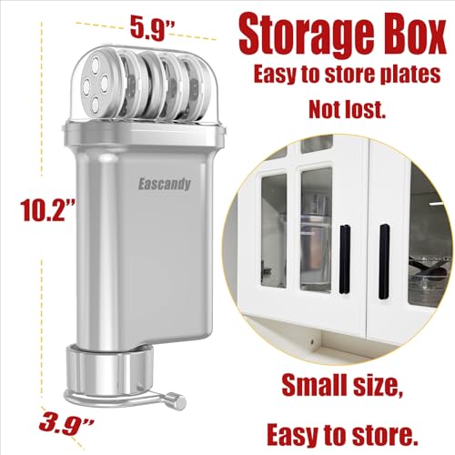 Eascandy Metal Gourmet Pasta Press Attachment for KitchenAid Stand Mixer – Durable Pasta Maker Attachment with 5 Interchangeable Plates for Spaghetti, Bucatini, Fusilli, Large & Small Macaroni - Image 5