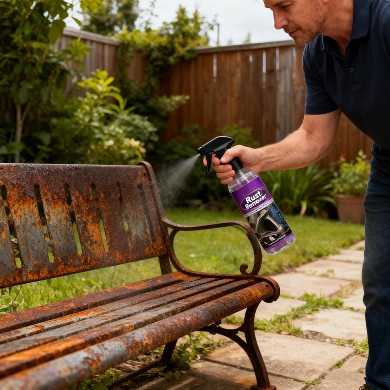Iron Stain Cleaner – 100ml Rust Solution, Fast-Acting Metal Cleaner, Automotive Marine Chassis Furniture Spray, Versatile Rust Converter | Practical Maintenance for Home Workshop - Image 2