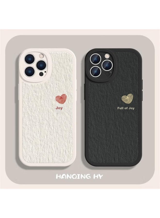 Zitai Sheepskin Texture Protective Case For Apple Iphone X/Xs, Full Coverage Anti-Drop Creative Soft Shell With Colorful Painting, White - Image 3