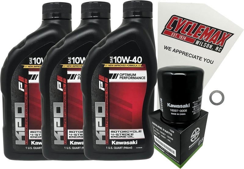 Cyclemax Oil Change Kit for 2018-2023 Kawasaki Ninja 400 - Image 1