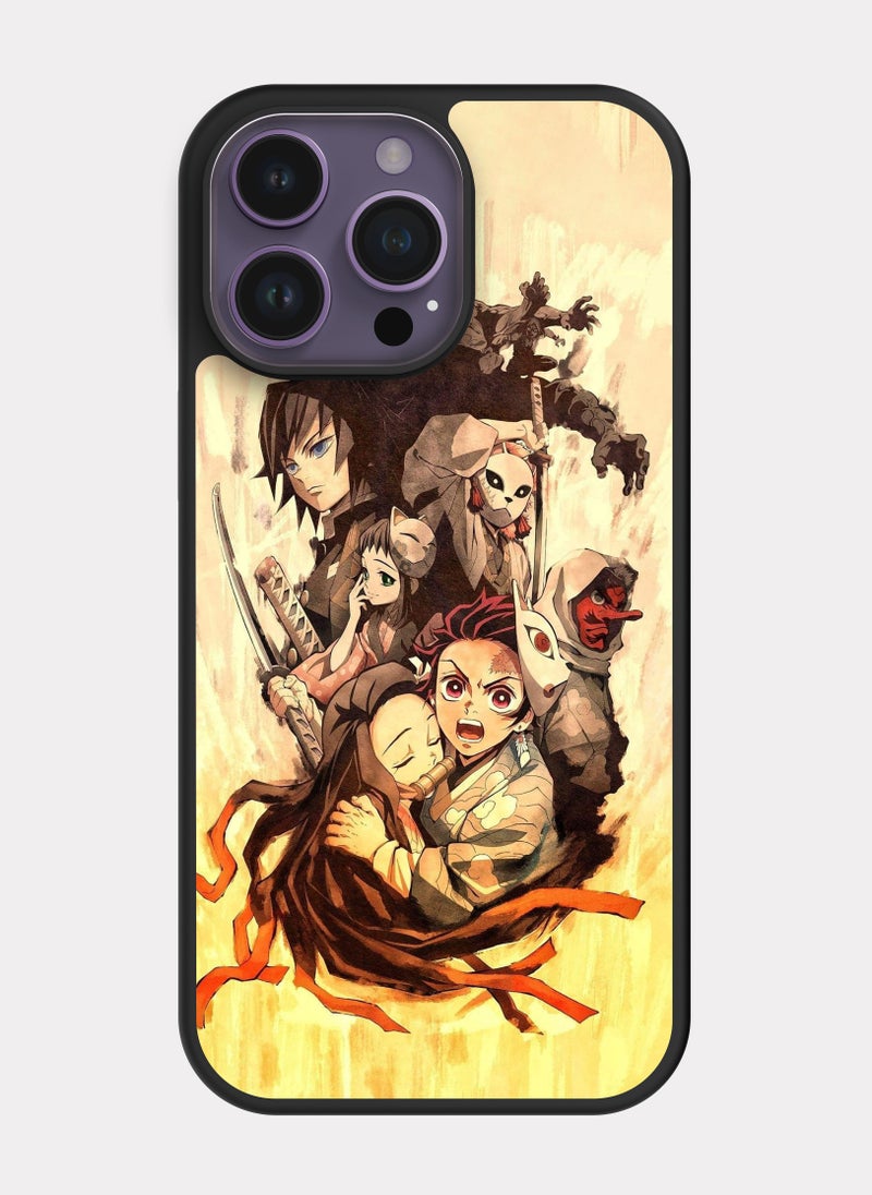 PXLAAT iPhone 14 Pro Max case cover  Slayer Kimetsu No - Image 1