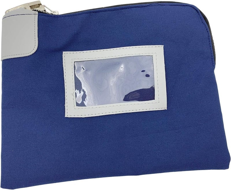 Huron Heavy Duty Commercial 7-Pin 11" Locking Bank Security Money Cash Bag w/Pop Up Lock, 2 Keys (1/5/25/100/500) (1 pc) - Image 1