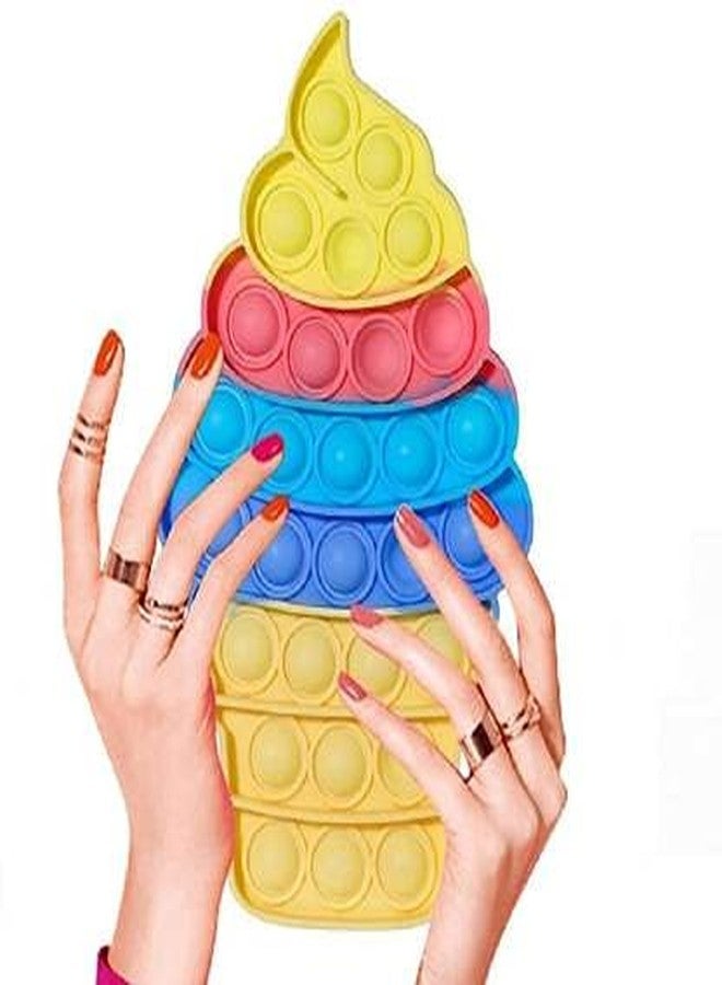Perpetual Bliss 2 Pcs Pop It Fidget Toys Set Push Bubble Sensory Silicone Rainbow Stress Relief Educational Novelty Gifts for Girls Boys Kids Adults Birthday Return Gifts (Pack of 2) - Image 3
