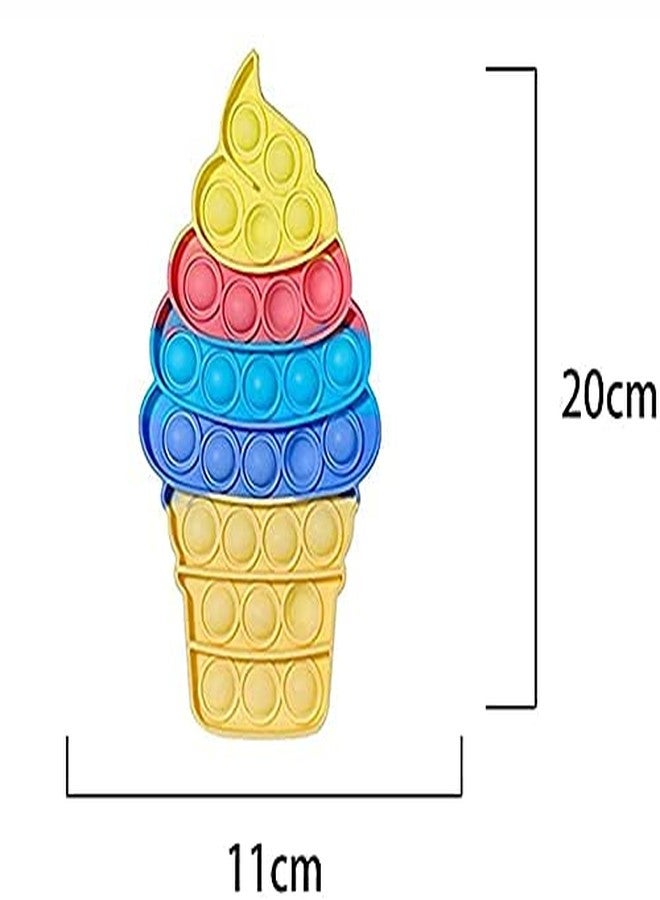 Perpetual Bliss 2 Pcs Pop It Fidget Toys Set Push Bubble Sensory Silicone Rainbow Stress Relief Educational Novelty Gifts for Girls Boys Kids Adults Birthday Return Gifts (Pack of 2) - Image 5