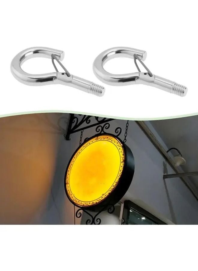 10pcs M5 Threaded Steel Wire Rope Safety Hooks With Spring Eyelets Industrial Hardware - Image 5