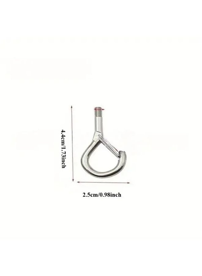 10pcs M5 Threaded Steel Wire Rope Safety Hooks With Spring Eyelets Industrial Hardware - Image 3