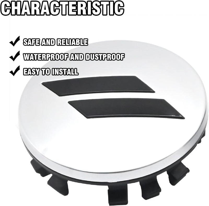 MDEOOSKY 4Pcs 6CZ27DX8AA 63mm 2.5" Wheel Center Cap Covers Replacement for Dodge Charger Challenger Durango Replace 6CZ27RM8AA (Silver) - Image 5