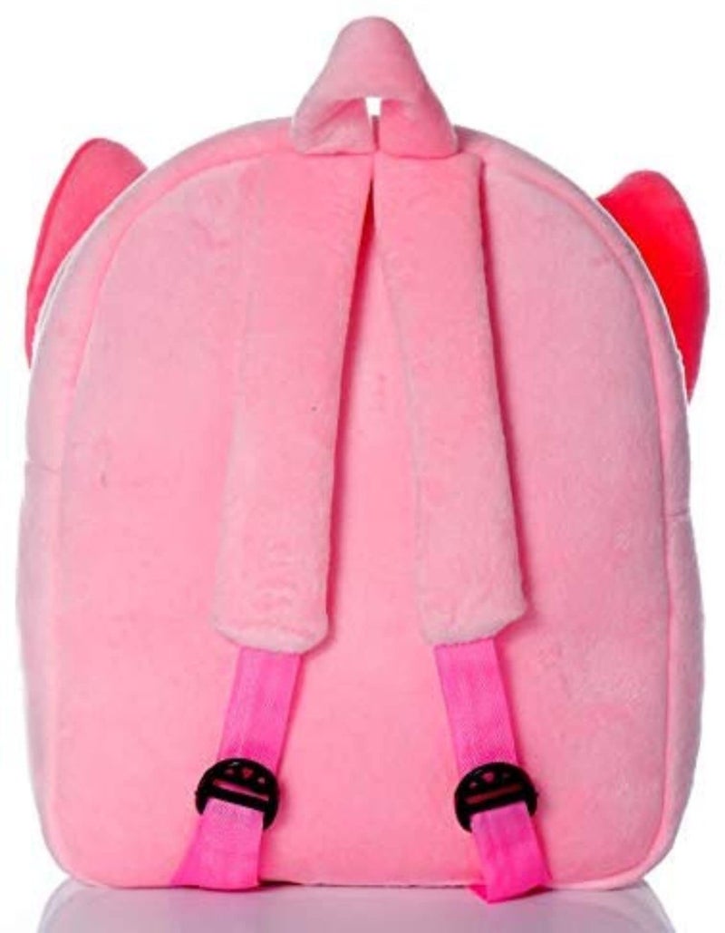 Frantic Full Body Pink Rabbit Kids Soft Cartoon Animal Travelling School Bag Soft Plush Standard 1 Compartment Backpack Boys Girls Baby For 2 To 5 Years Baby/Boys/Girls Nursery, Preschool, 10 Litre - Image 3