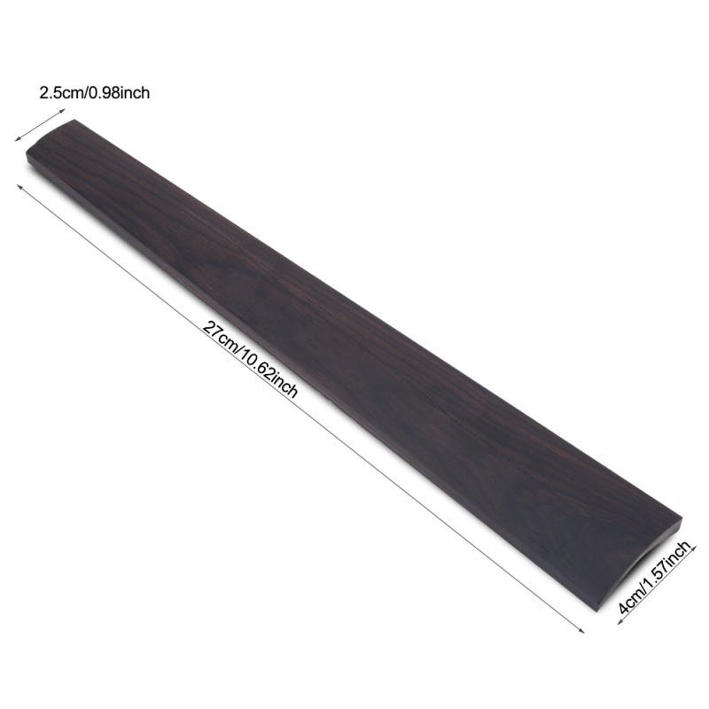 4/4 Ebony Violin Fingerboard - Sturdy Durable Replacement Part for Professional Violin Upgrade for Stage Performance Instrument - Image 3