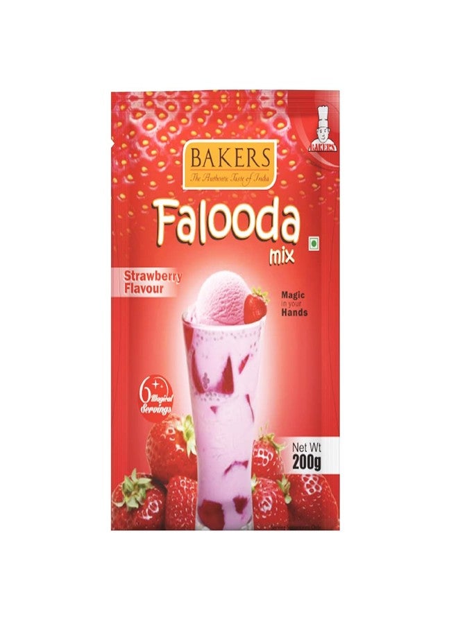 BAKERS Flavour Falooda Mix Powder Combo - Chocolate, Butterscotch and Strawberry Set of 3 Each 200g| Rich, Smooth & Creamy Texture | Authentic Instant Falooda Mix - Image 2