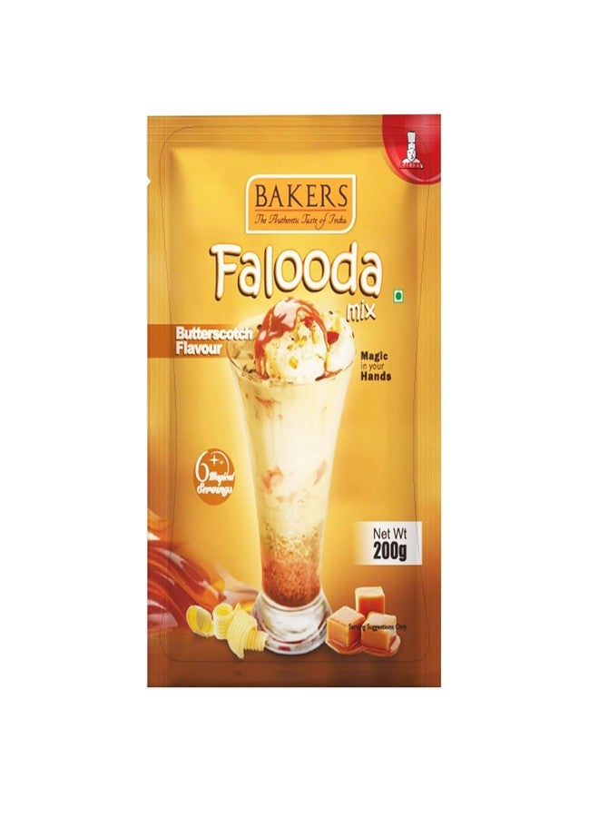 BAKERS Flavour Falooda Mix Powder Combo - Chocolate, Butterscotch and Strawberry Set of 3 Each 200g| Rich, Smooth & Creamy Texture | Authentic Instant Falooda Mix - Image 4