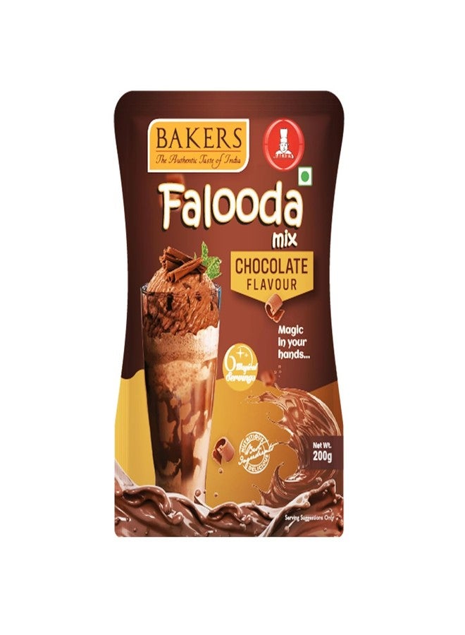 BAKERS Flavour Falooda Mix Powder Combo - Chocolate, Butterscotch and Strawberry Set of 3 Each 200g| Rich, Smooth & Creamy Texture | Authentic Instant Falooda Mix - Image 3