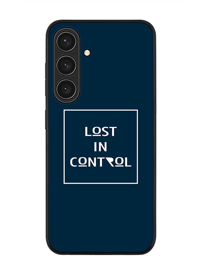 Stylizedd Rugged Black edge case for Samsung Galaxy S24 Plus, Slim fit Soft Case Flexible Rubber Edges Anti Drop TPU Gel Thin Cover- Lost in control - Image 1