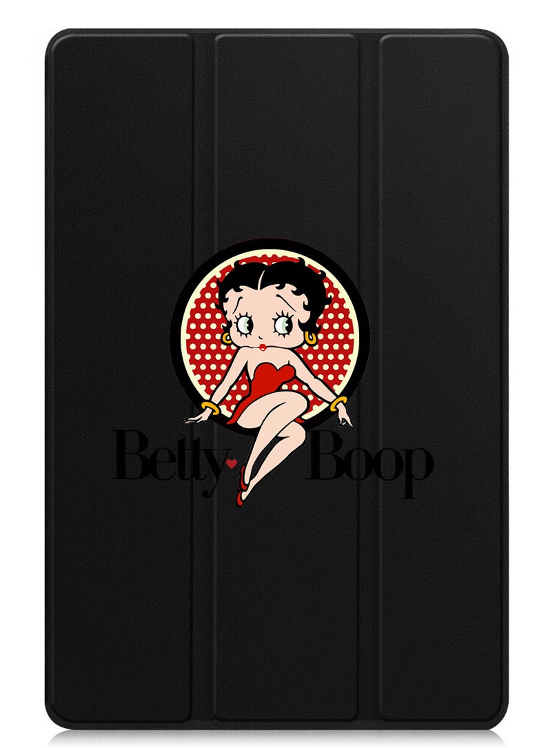 Theodor - Protective Flip Case For Apple iPad mini 7th Generation (A17 Pro 2024 / Mini 6 2021 6th Generation) With Trifold Stand Auto Wake Sleep Shockproof Cover Betty Boop - Image 1