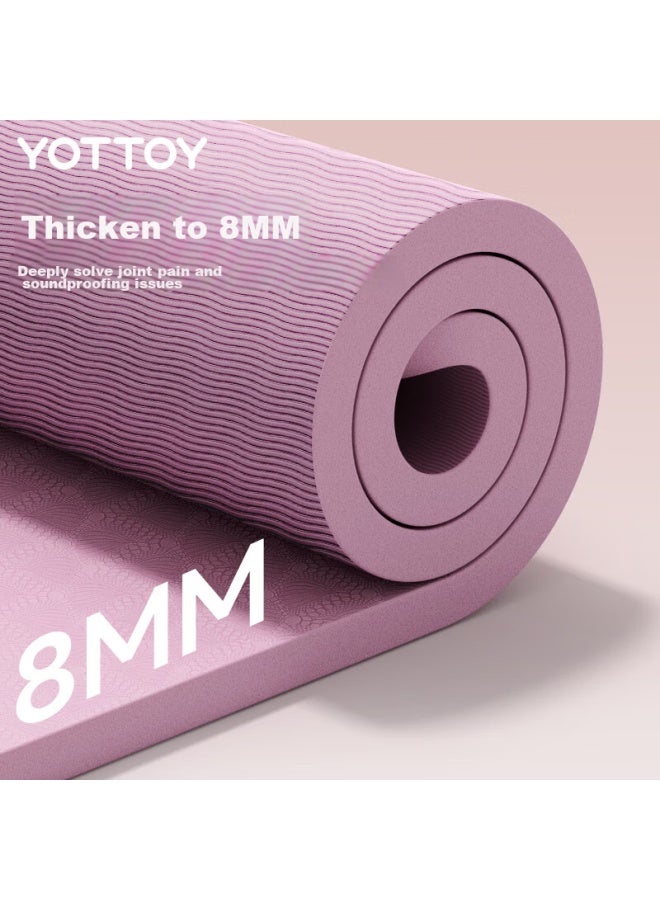Yottoy Yoga Mat, Extra Large Double Size Thickened Wide Long Non-slip Floor Mat For Children, Home Use, Dance Practice, Fitness Mat 8mm - Image 3