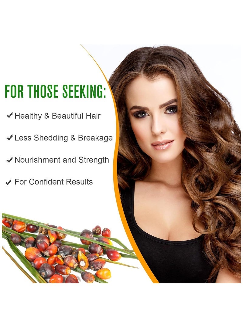 ALIVER 60ml Natural Batana Oil for Hair Care Hair Conditioner Oil for Thin Hair Repair Damaged Hair Nourishes Thin Hair Scalp Skin and Loss Hair Growth Fit for All Hair Types Raw Batana Oil - Image 3