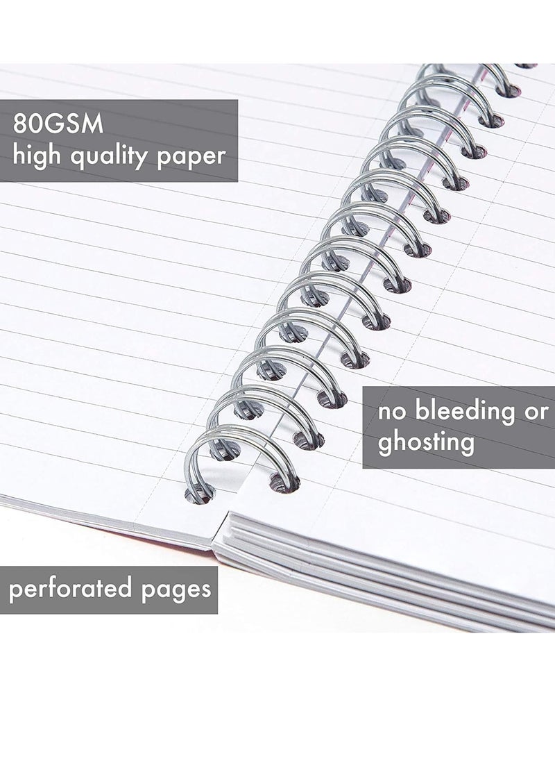 Pukka Pad B5 Size Rochelle and Jess Project Notebook With Four Divisions  - Image 2