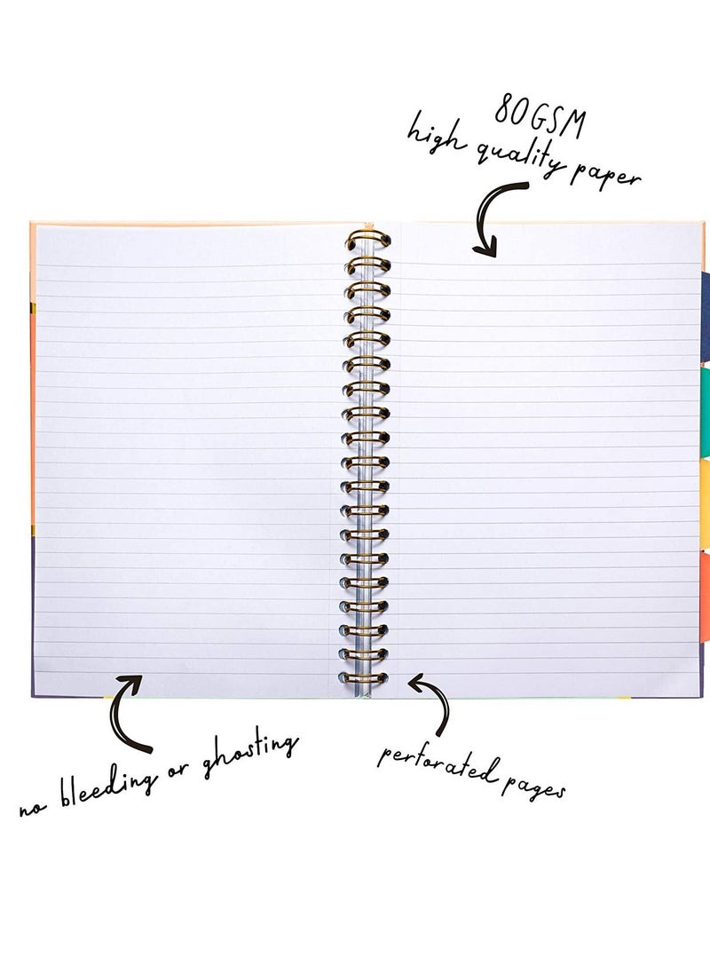 Pukka Pad B5 Size Rochelle and Jess Project Notebook With Four Divisions  - Image 4