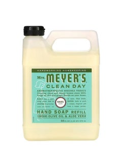 Mrs. Meyer's Clean Day Mrs. Meyers Clean Day, Hand Soap Refill, Basil, 33 fl oz (975 ml) 