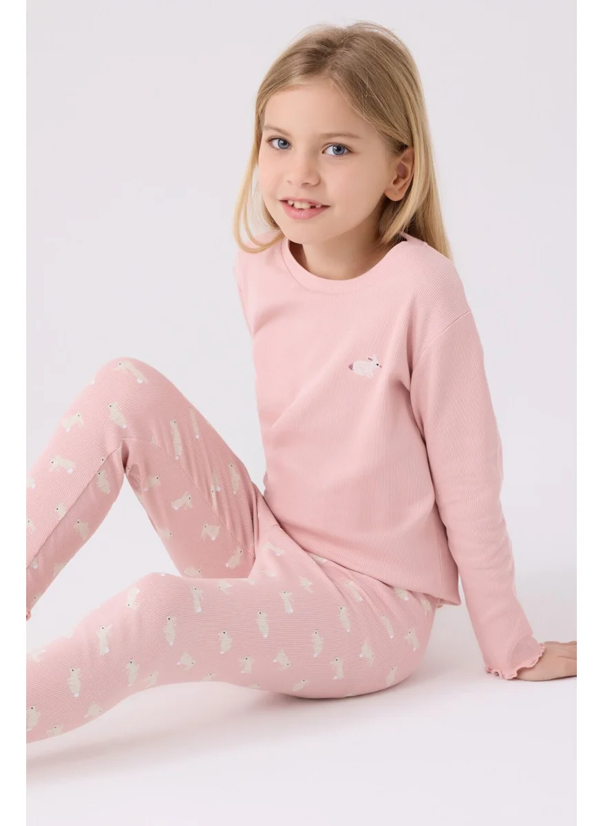 RolyPoly Girls Long Sleeve Pajama Set RP3458 Salmon