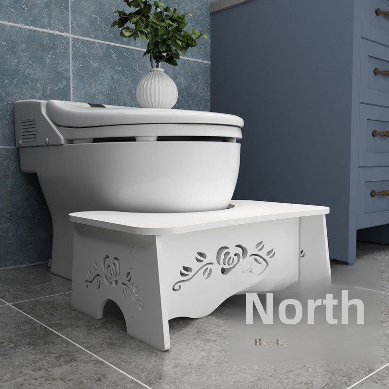 Generic Toilet Stool Non-Slip Elevated Bathroom Seating Flowers 