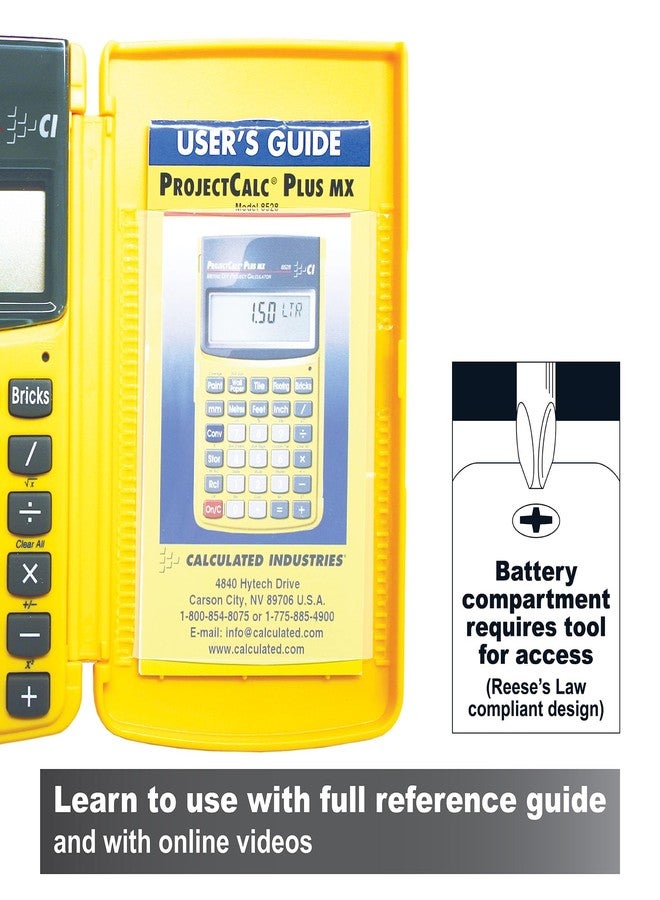 Calculated Industries 8528 ProjectCalc Plus MX Metric DIY Calculator - Image 2
