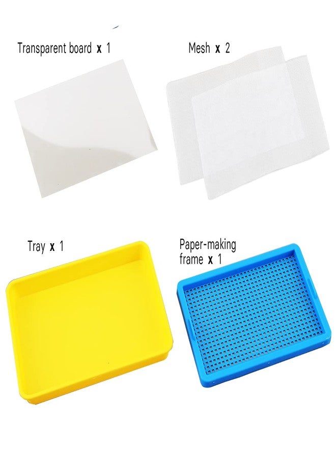 Worown Plastic Paper Making Frame Kit, Papermaking Mould, 5 x 7 Inch Screen for DIY Paper Making - Image 2