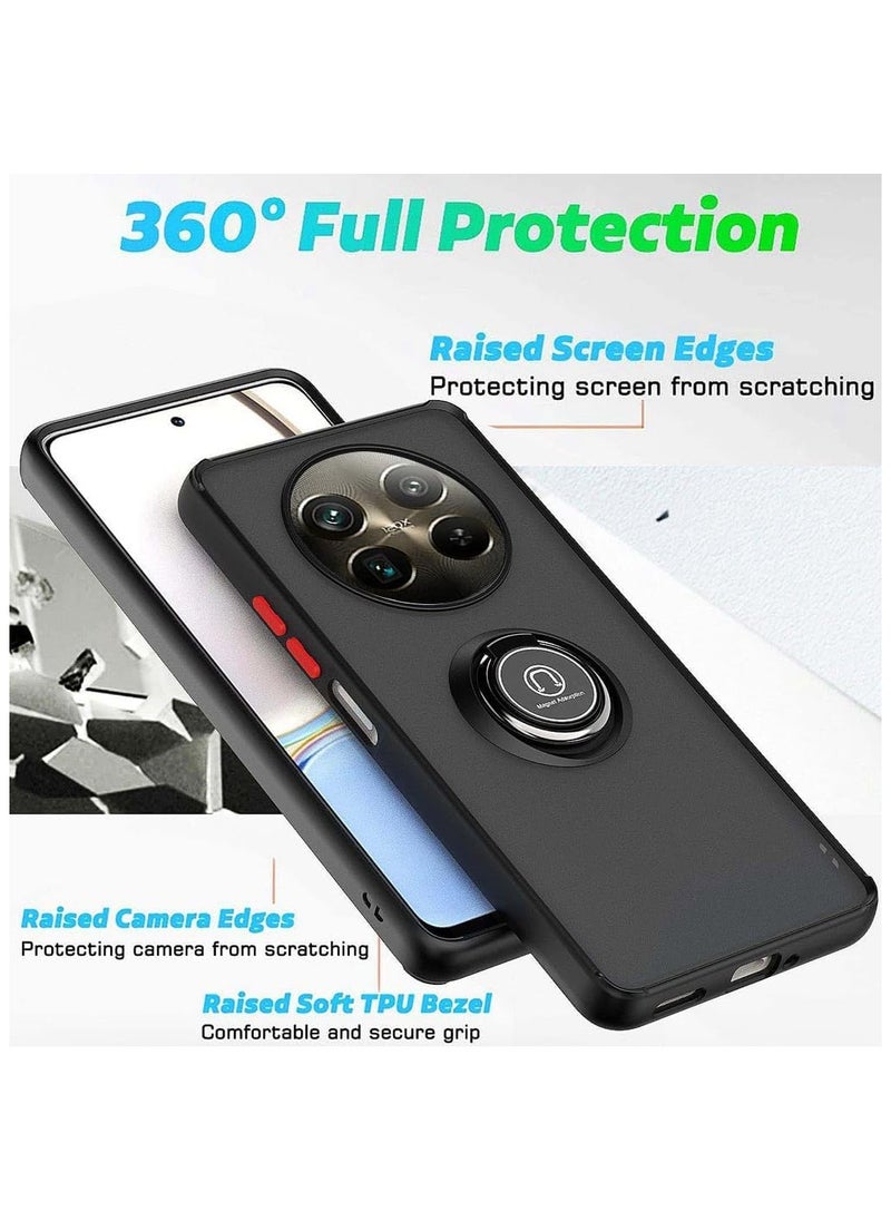 Case For Honor X9C 5G Rotational Metal Ring Grip Kickstand Cover Magnetic Car Mount Holder Case Shockproof Anti Fingerprint Case for Honor X9C 5G  - Image 2